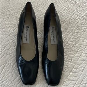 Etienne Aigner Black Leather Heels